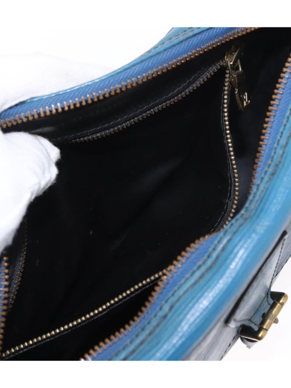 LOUIS VUITTON Epi Jeune Fille MM Shoulder Bag Toledo Blue M52155 - Picture 15 of 16